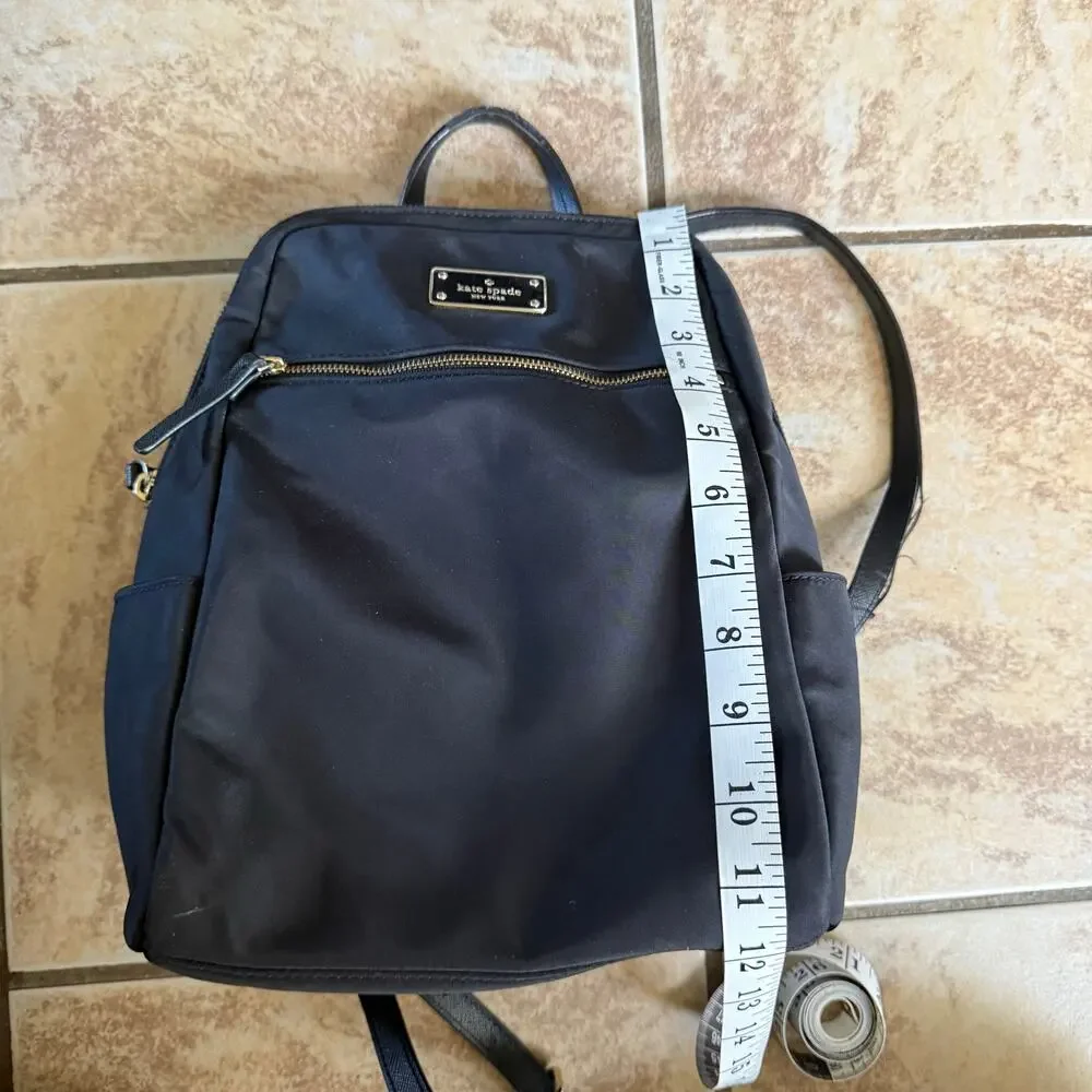 Kate Spade Black Mini‎ Backpack Travel Bag Nylon